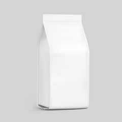 Realistic food bags on grey background. Isometric view. Vector illustration. Can be use for template your design, presentation, promo, ad. EPS 10.	