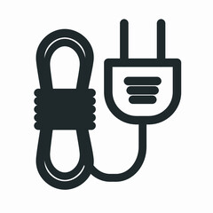 Obraz premium plug icon on white background.