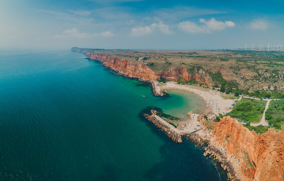 Bolata beach Bulgaria. Exotic bay near Cape Kaliakra and Albena, Varna province