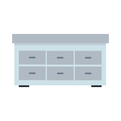 wooden drawer forniture isolated icon