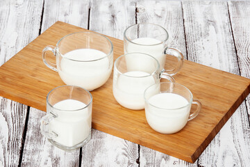 Pure fresh milk for breakfast