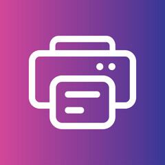 Printer icon for web and mobile