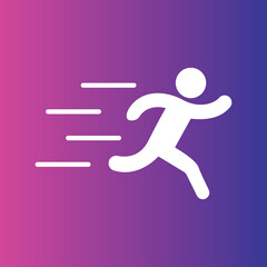 Fototapeta na wymiar Running man icon illustration isolated vector sign symbol