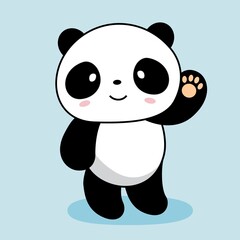 Panda Cartoon Cute Animals Illustration