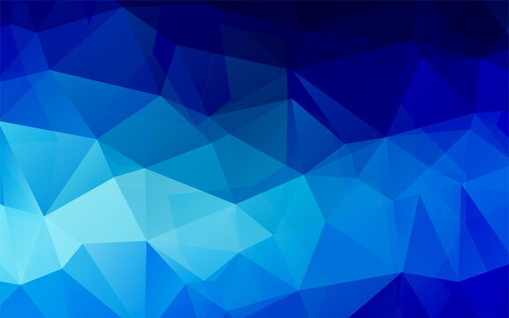 Creative low poly blue colorful background design. Graphic design template.