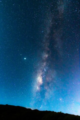 voie lact&eacute;e entre jour et nuit