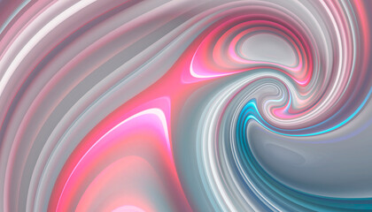 Fototapeta premium Abstract modern light background with smooth neon liquid lines. Light lines, bright background. Abstract acrylic fluid, stone cut.