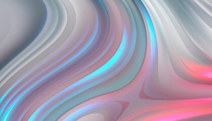 Fototapeta premium Abstract modern light background with smooth neon liquid lines. Light lines, bright background. Abstract acrylic fluid, stone cut.