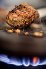 grilled meat on the grill