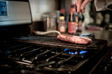 cooking on the stove
