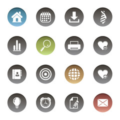 Vector set of web icons.