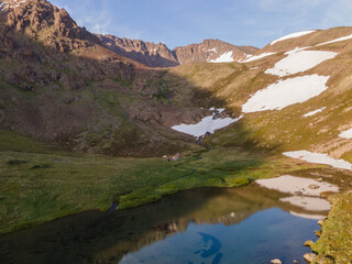 Camping along the Hidden Lake Trail