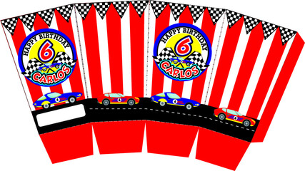 MOLDE CAJA DE PALOMITAS © MONICA