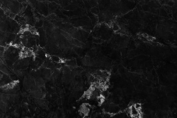 Black marble natural pattern for background, abstract natural marble black and white