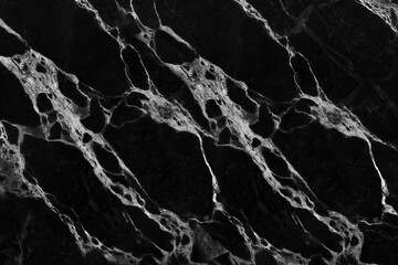 Black marble natural pattern for background, abstract natural marble black and white