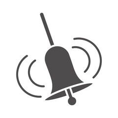 bell sound alert alarm silhouette style icon