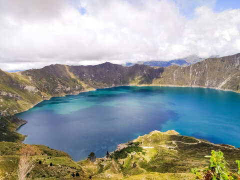 Lake in the mountains in Equador 