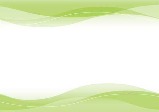 透明感のある流れる緑背景イメージ