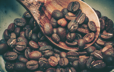 Background From Coffee; Closedup; vintage style