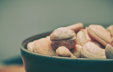 Close up Cashew nuts; Food Background