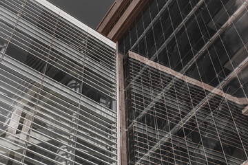 Modern office building close up in Hong Kong