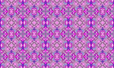 seamless pattern with violet flowers vector abstract design with purple color and pink combination.