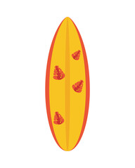 surboard sport equipment summer icon
