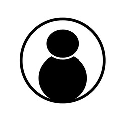 user icon on white background. man symbol. user login icon. user profile with plus glyph sign.