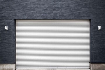 Automatic roller shutter doors on the ground floor of the house