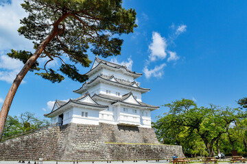 Odawara Castle under the blue sky