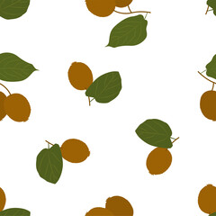 Kiwi. Seamless Vector Patterns 