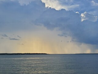 sunset over the sea