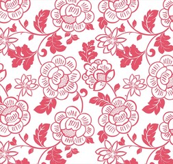 Fototapeta premium wedding card design, paisley floral pattern , India 