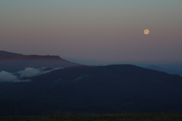 sunrise over the mountains