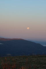 sunrise over the mountains