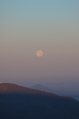 moon over the mountains