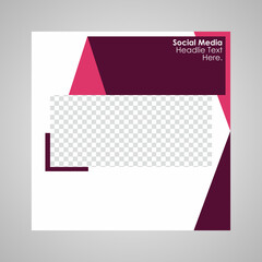 Fototapeta premium Promotion social media square banner template. Modern set of editable minimal fashion templates for flyers, card and web ads promotion.