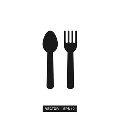 Fork spoon restaurant food icon