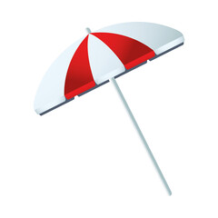 umbrella beach accessory isolated icon