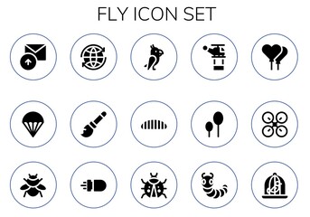 fly icon set
