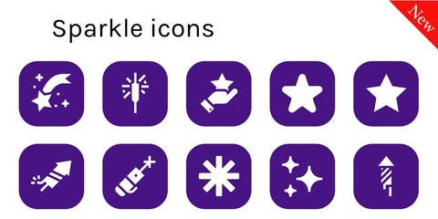 sparkle icon set