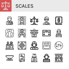 scales icon set