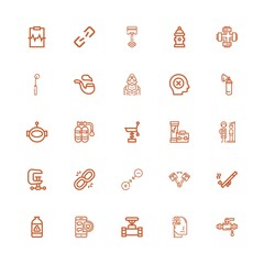 Editable 25 pressure icons for web and mobile