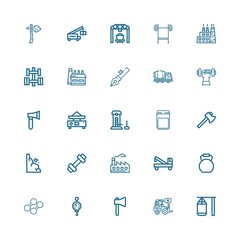 Editable 25 heavy icons for web and mobile