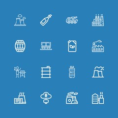 Editable 16 refinery icons for web and mobile