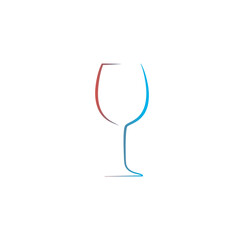 wine glass logo