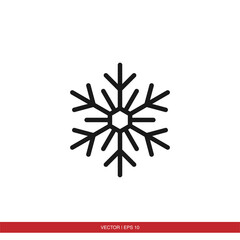 Snow flower icon vector