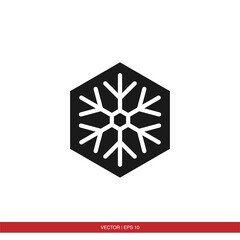Snow flower icon vector