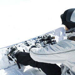 Male snowboarder