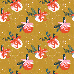Christmas Ornaments Seamles Pattern - 363067725